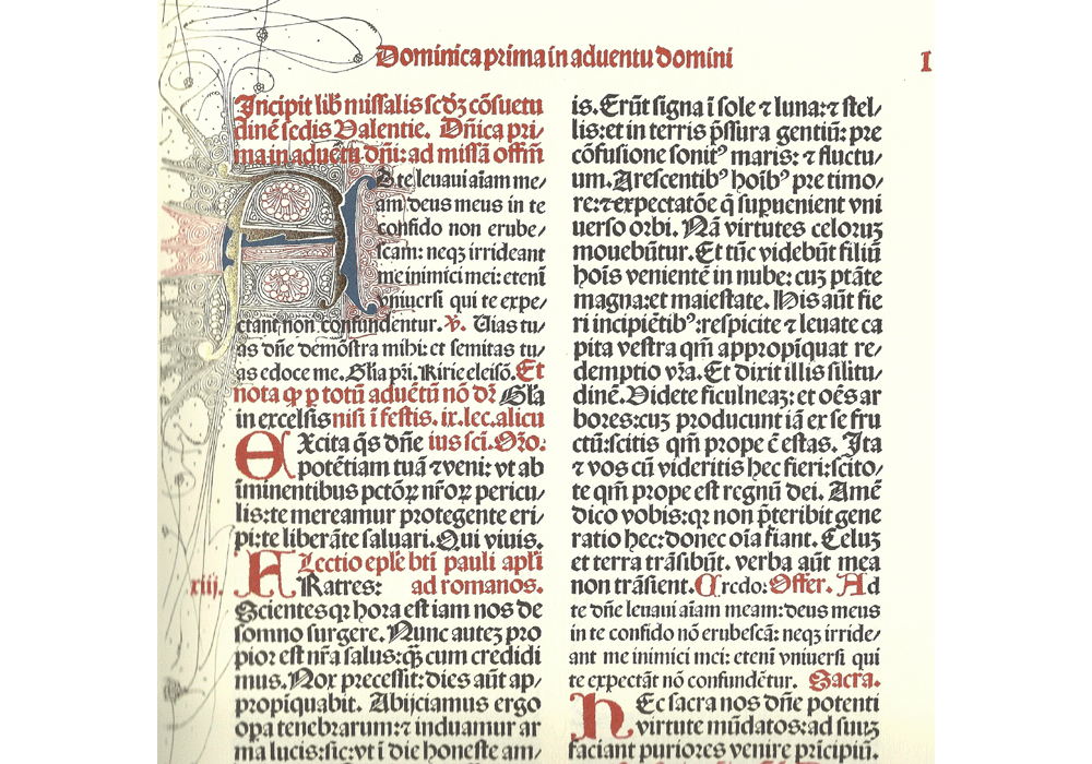 Missale Valentinum-Hamman-Incunables Libros Antiguos-libro facsimil-Vicent Garcia Editores-2 Inicio.